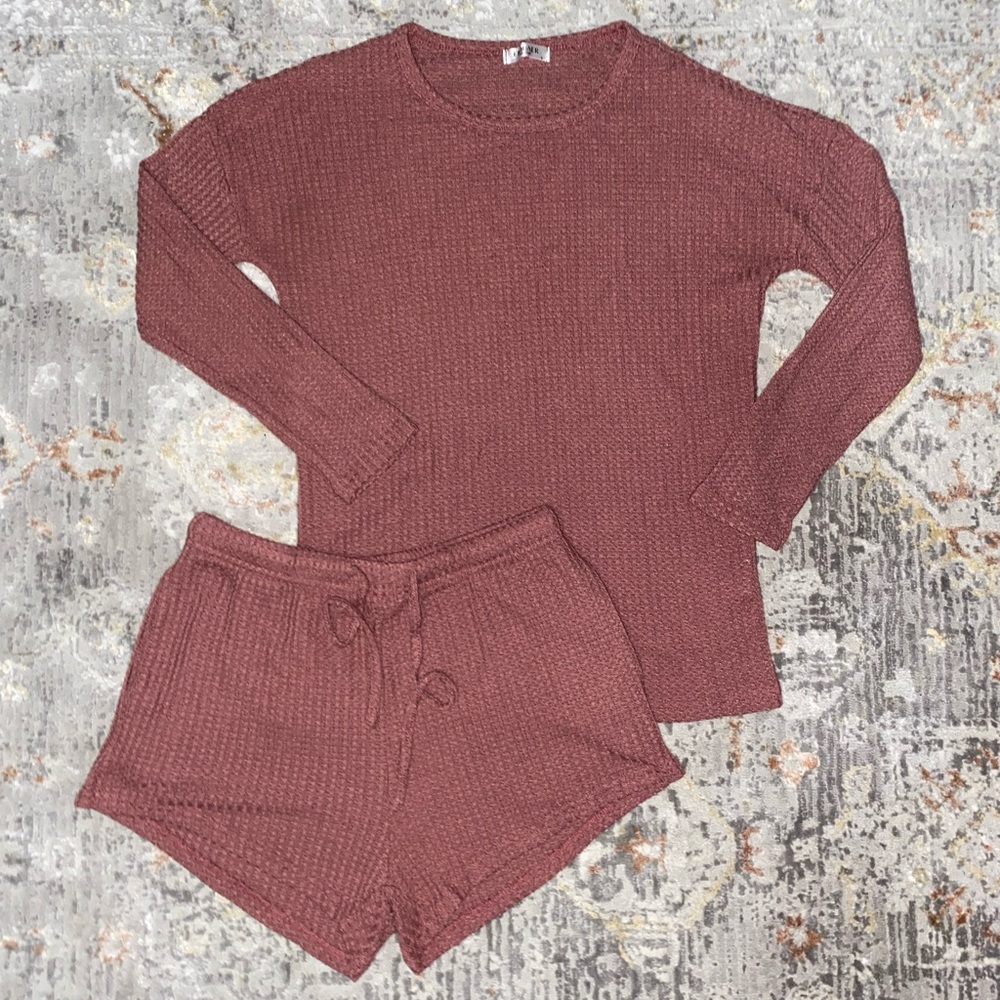 Waffle sleepwear set